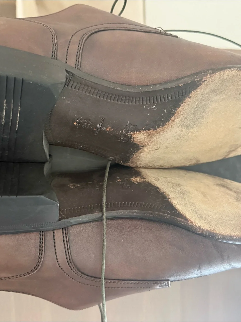 Boss HUGO BOSS Brown Moc Toe Oxford Dress Mens Shoes 11.5